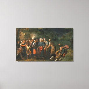 Christus in de tuin van Gethsemane Canvas Afdruk