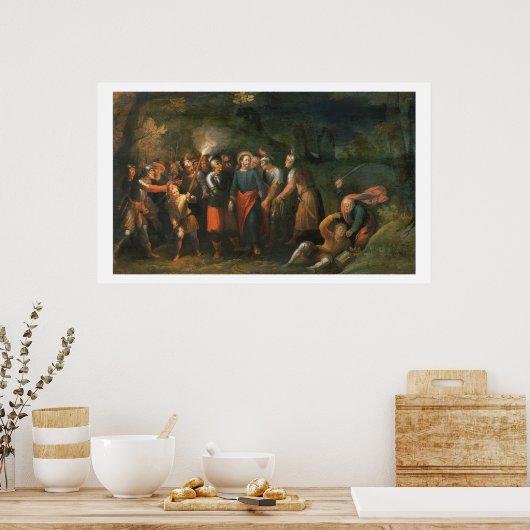 Christus in de tuin van Gethsemane Poster (Keuken)