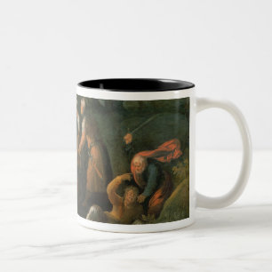 Christus in de tuin van Gethsemane Tweekleurige Koffiemok