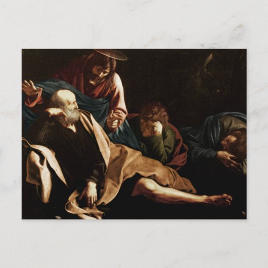 Christus in de tuin van het Briefkaart Caravaggio (Voorkant)
