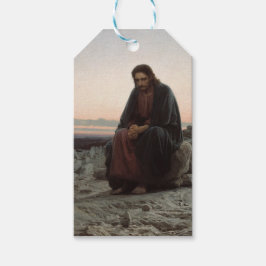 Christus in de wilde natuur (door Ivan Kramskoi) Cadeaulabel
