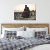 Christus in de wilde natuur (door Ivan Kramskoi) Canvas Afdruk (Insitu (Slaapkamer))
