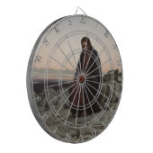 Christus in de wilde natuur (door Ivan Kramskoi) Dartbord (Voorkant Links)