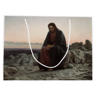 Christus in de wilde natuur (door Ivan Kramskoi) Groot Cadeauzakje