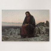 Christus in de wilde natuur (door Ivan Kramskoi) Legpuzzel (Horizontaal)
