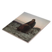 Christus in de wilde natuur (door Ivan Kramskoi) Tegeltje (Zijkant)