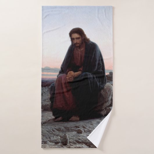 Christus in de wilde natuur, Ivan Kramskoi Badhanddoek (Badhanddoek)