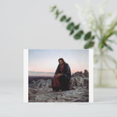 Christus in de wilde natuur, Ivan Kramskoi Briefkaart (Staand voorkant)