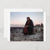 Christus in de wilde natuur, Ivan Kramskoi Briefkaart (Voorkant / Achterkant)