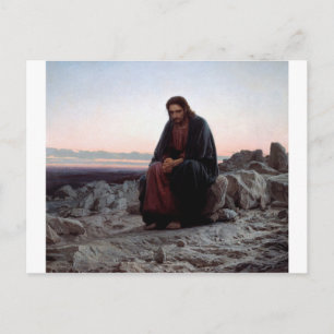 Christus in de wilde natuur, Ivan Kramskoi Briefkaart