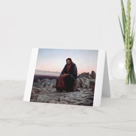 Christus in de wilde natuur, Ivan Kramskoi Kaart (Voorkant)
