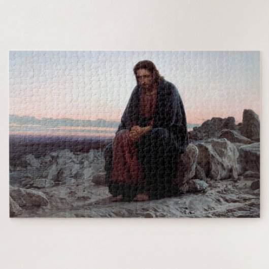 Christus in de wilde natuur, Ivan Kramskoi Legpuzzel (Horizontaal)