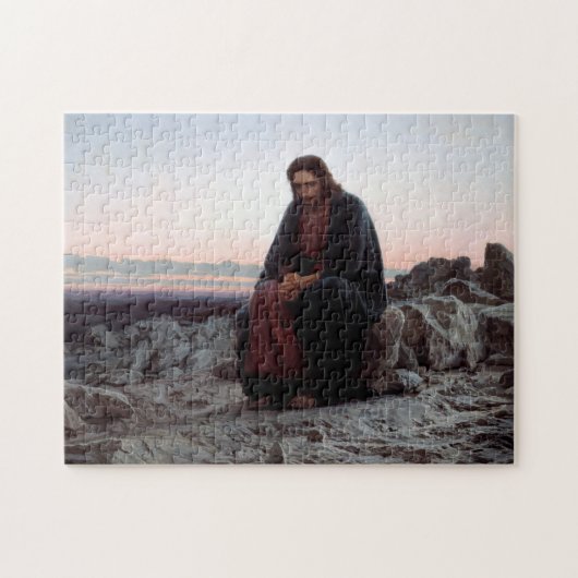 Christus in de wilde natuur, Ivan Kramskoi Legpuzzel (Horizontaal)