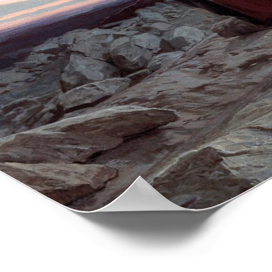 Christus in de wilde natuur, Ivan Kramskoi Poster (Hoek)