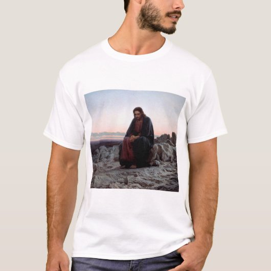 Christus in de wilde natuur, Ivan Kramskoi T-shirt (Voorkant)