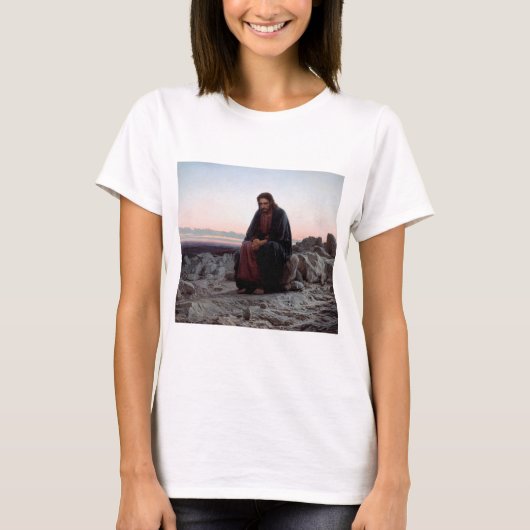 Christus in de wilde natuur, Ivan Kramskoi T-shirt (Voorkant)