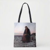 Christus in de wilde natuur, Ivan Kramskoi Tote Bag (Voorkant)