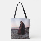 Christus in de wilde natuur, Ivan Kramskoi Tote Bag (Achterkant)