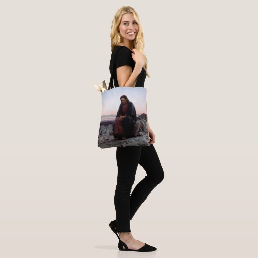 Christus in de wilde natuur, Ivan Kramskoi Tote Bag