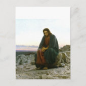 Christus in de woestijn briefkaart (Voorkant)