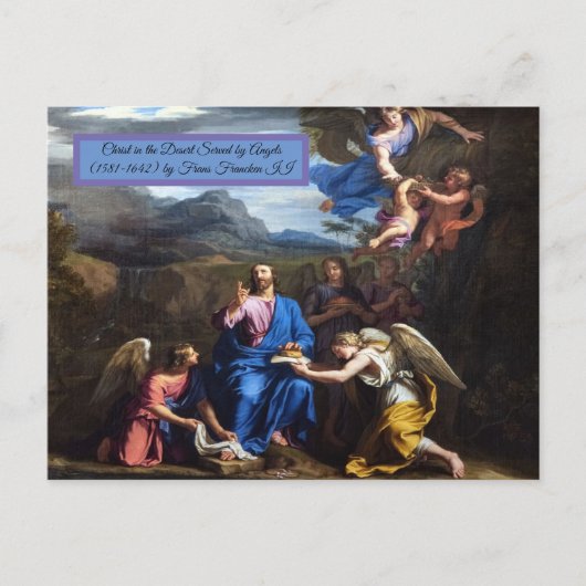 Christus in de woestijn briefkaart (Voorkant)