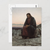Christus in de woestijn briefkaart (Voorkant / Achterkant)