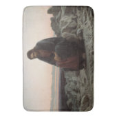 Christus in de woestijn (door Ivan Kramskoi) Badmat (Voorkant Verticaal)