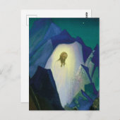 “Christus in de woestijn” door Nicholas Roerich Briefkaart (Voorkant / Achterkant)