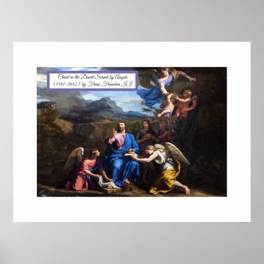 Christus in de woestijn poster (Voorkant)