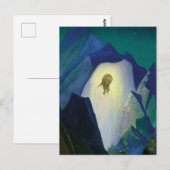 "Christus in de woestijn" van Nicholas Roerich Briefkaart (Voorkant / Achterkant)