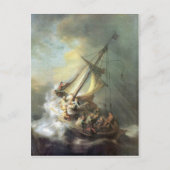 Christus in een storm op het zee van Galilee - Rem Briefkaart (Voorkant)