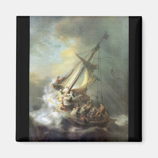 Christus in een storm op het zee van Galilee - Rem Magneet