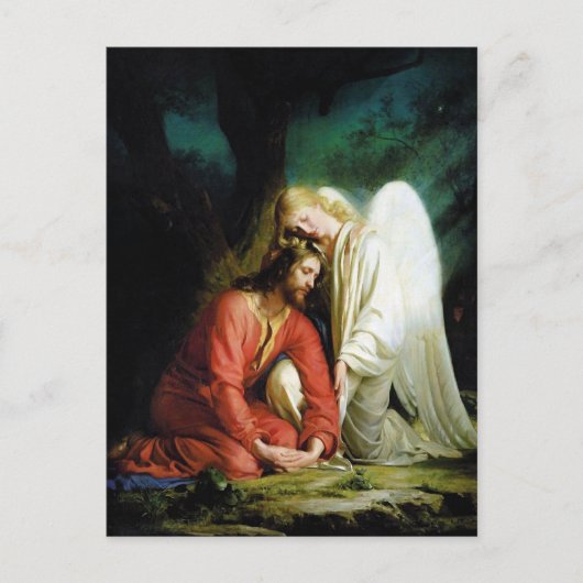 Christus in Gethsemane Briefkaart (Voorkant)