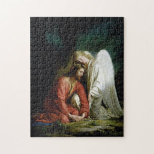 Christus in Gethsemane door Carl Bloch Puzzle Legpuzzel