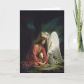 Christus in Gethsemane door Carl Bloch, Religieus Kaart (Voorkant)