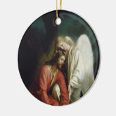 Christus in Gethsemane door Carl Bloch, Religieus Keramisch Ornament (Links)