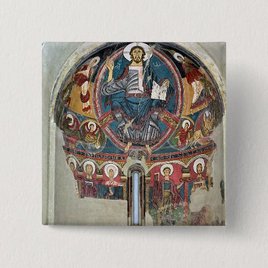 Christus in Glory 2 Vierkante Button 5,1 Cm (Voorkant)