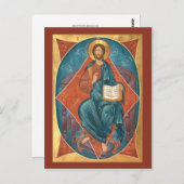 Christus in Glory Prayer Card Briefkaart (Voorkant / Achterkant)