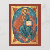 Christus in Glory Prayer Card Briefkaart (Voorkant)