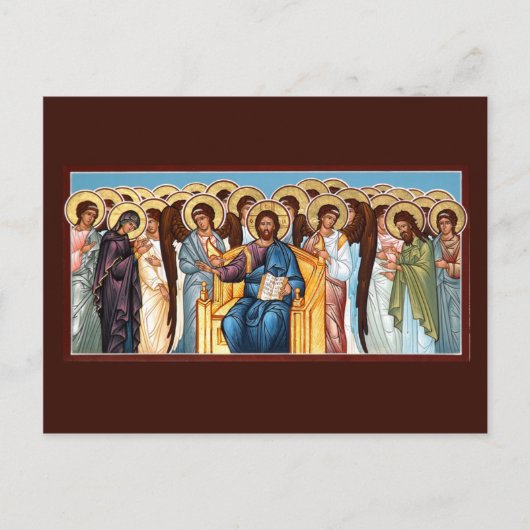 Christus in Glory Prayer Card Briefkaart (Voorkant)
