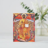 Christus in heerlijkheid Orthodox Christelijk Icoo Briefkaart (Staand voorkant)