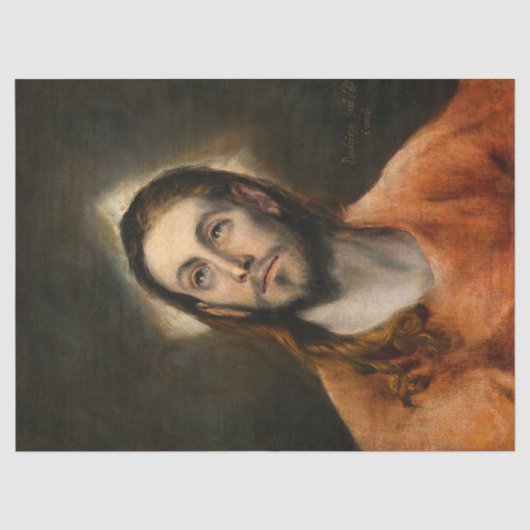 Christus in het gebed door El Greco Tissuepapier (Voorkant)