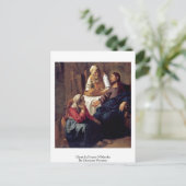 Christus in het huis van Martha door Johannes Verm Briefkaart (Staand voorkant)