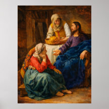 Christus in het huis van Martha en Maria