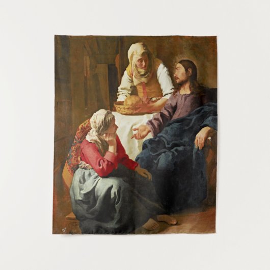 Christus in het huis van Martha en Maria Wandkleed (Voorkant)