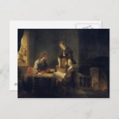 Christus in het Huis van Martha en Mary Briefkaart (Voorkant / Achterkant)