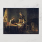 Christus in het Huis van Martha en Mary Briefkaart (Voorkant)