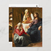 Christus in het Huis van Martha en Mary Briefkaart (Voorkant / Achterkant)