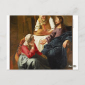Christus in het Huis van Martha en Mary Briefkaart (Achterkant)