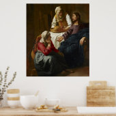 Christus in het Huis van Martha en Mary door Verme Poster (Keuken)